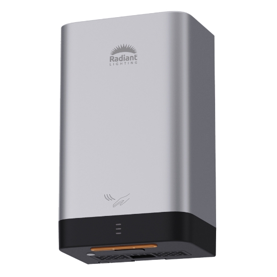 Picture of RADIANT RHD11 Mini Hand Dryer - Black & Silver - 1,050W - Plastic