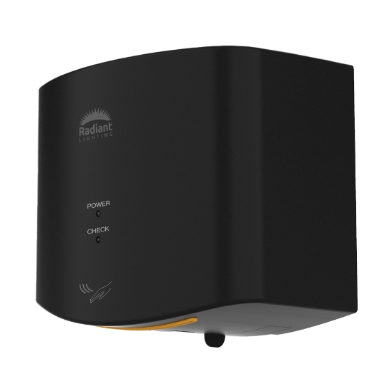 Picture of RADIANT RHD12 Compact Hand Dryer - Black - 1,400W - Plastic