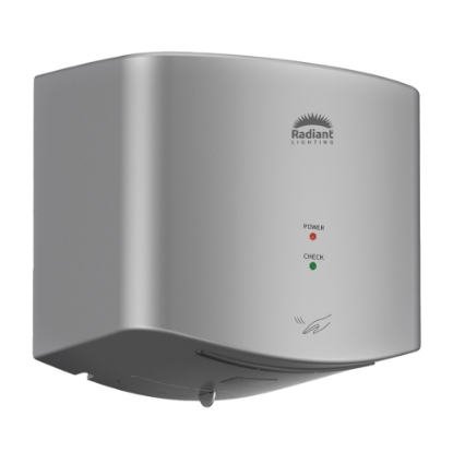 Picture of RADIANT RHD13 Compact Hand Dryer - Silver - 1,400W - Plastic