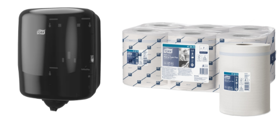 Picture of TORK M4 Centrefeed / Reflex Dispenser - Maxi - BLACK + 2 Ply Paper