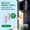 Picture of TORK M4 Centrefeed / Reflex Dispenser - Maxi - BLACK + 2 Ply Paper