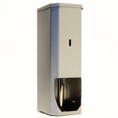 Picture of TR3 VP 3 Roll Toilet Roll Holder / Dispenser - Square - Stainless Steel