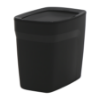 Picture of TRAMONTINA Waste Bin with Swivel Lid - 6.5L - Black - Plastic