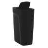 Picture of TRAMONTINA Waste Bin with Swivel Lid - 10.5L - Black - Plastic